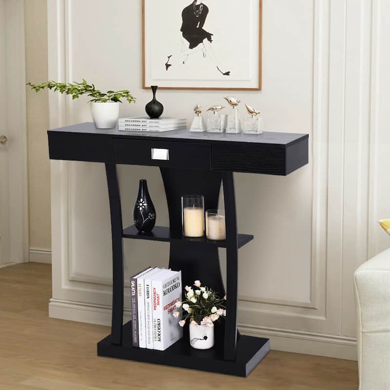 Gymax Console Table Sofa Entry Hallway Porch Desk Storage Display - See Details