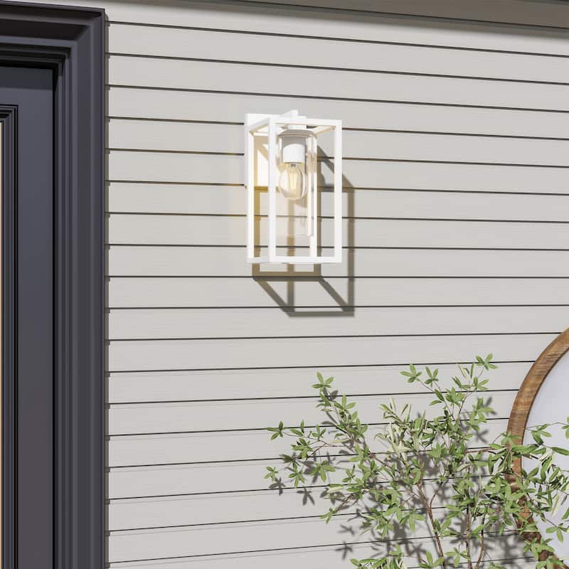 Outdoor Wall Light Lantern Sconce with Glass