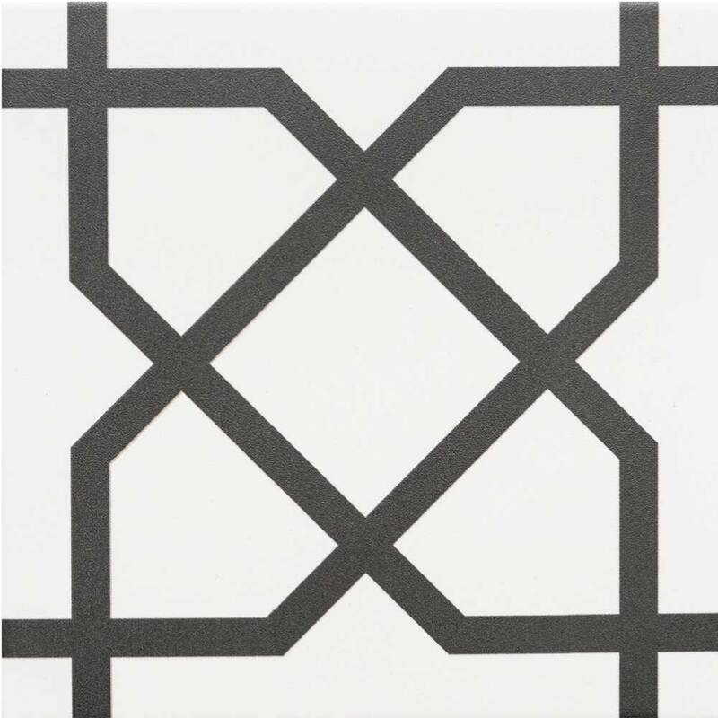 Gatsby 6x6 Matte Porcelain Encaustic Tile - Floor, Wall & Backsplash