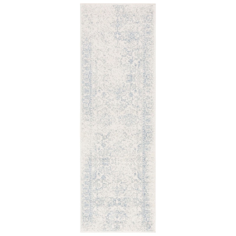 SAFAVIEH Adirondack Riin Rustic Shabby Chic Distressed Rug - 2'6" x 6' Runner - Ivory/Slate