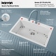 preview thumbnail 61 of 82, Karran Drop-In Quartz 33 in. 1-Hole Single Bowl Kitchen Sink Kit