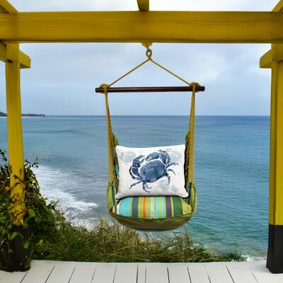 Magnolia Casual Swing Set 4 piece - Citrus Stripe w/ Indigo Crab