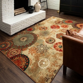 Mohawk Home Alexa Floral Medallion Area Rug - Bed Bath & Beyond - 18180202