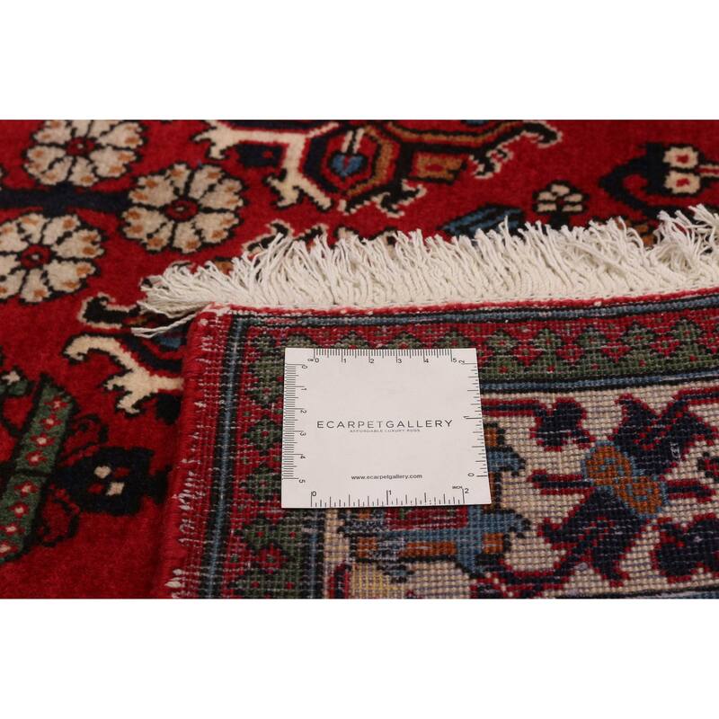 ECARPETGALLERY Hand-knotted Kayseri Vintage Red Wool Rug - 3'10 x 12'10