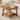 31.5 Inch Solid Wood Round Coffee Table with Storage