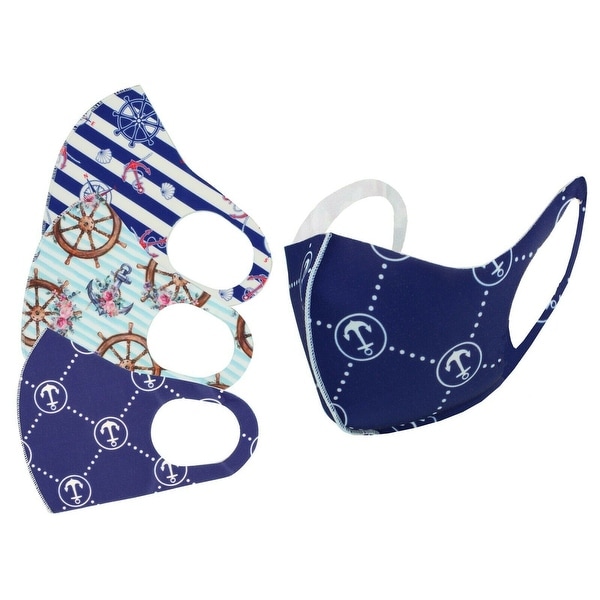 Washable Reusable Cloth Face Mask Adult Breathable 3 pcs Pack. Opens flyout.