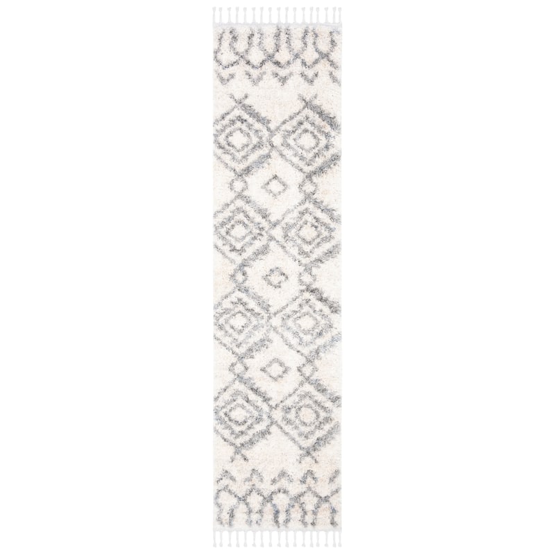 SAFAVIEH Berber Fringe Kazimiera Martina Trellis Rug
