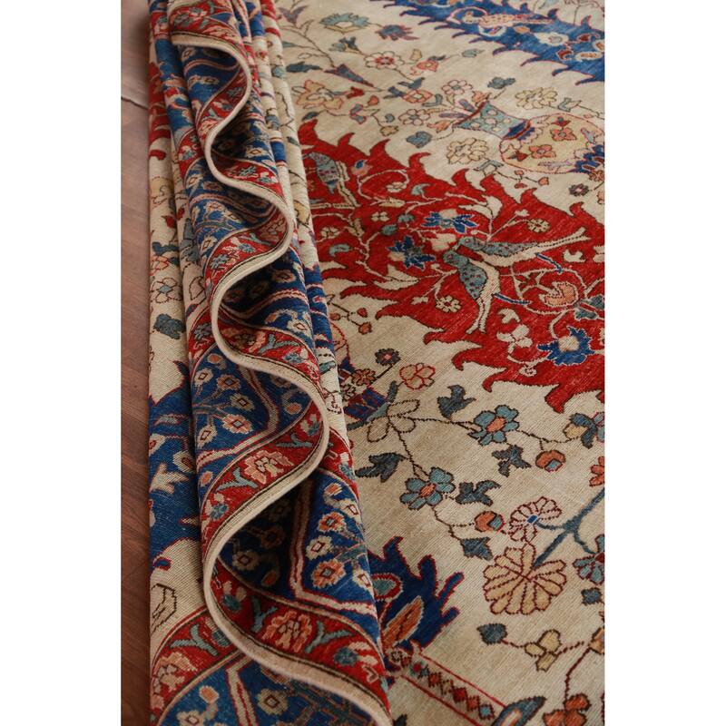 Vegetable Dye Ziegler Oriental Rug Hand-Knotted Wool Carpet - 8'11"x 11'9"