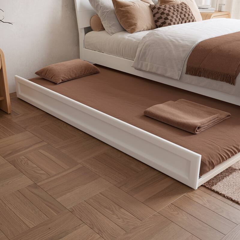Phoenix Wood Platform Bed with Trundle
