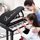 preview thumbnail 2 of 7, 31 Keys Kids Piano Keyboard with Stool and Piano Lid - 14" x 12" x 21.5"