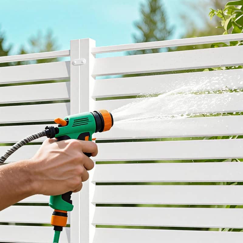 DoCred PVC Air Conditioner Fence, Enclosure w/Metal Ground Stakes