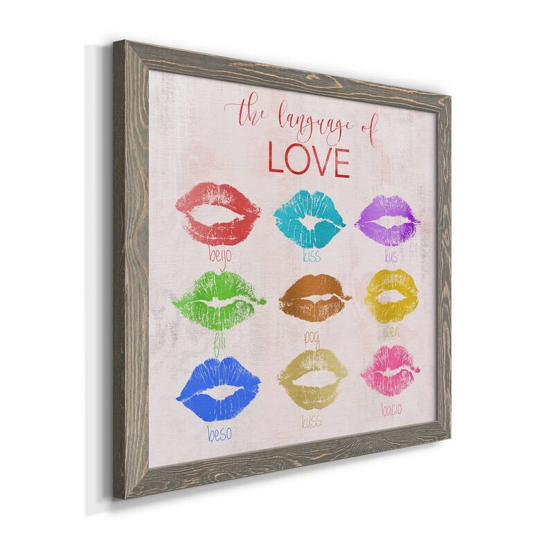 Rainbow Kiss-Premium Framed Canvas - Ready to Hang