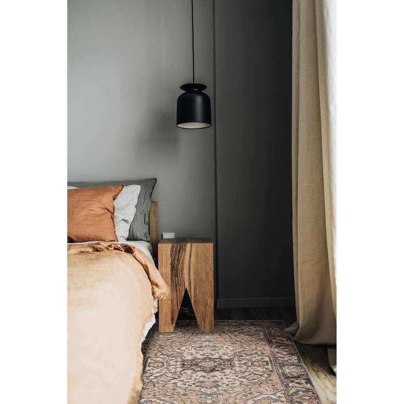 ECARPETGALLERY Hand-knotted Antalya Vintage Tan Wool Rug - 4'2 x 6'6