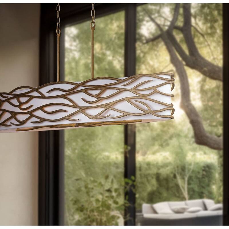Minka Lavery 3717 Branch Reality 10 Light 60" Wide Linear Chandelier