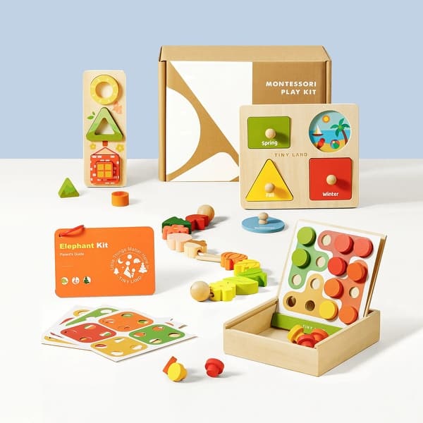 slide 2 of 7, Tiny Land® Montessori Toys Set for Toddlers (18-24month) 0-24 Months