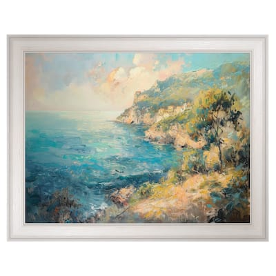 Masterpiece Art Gallery| Vibrant Seaside I by Petals Prints Design - Framed Canvas Art Print