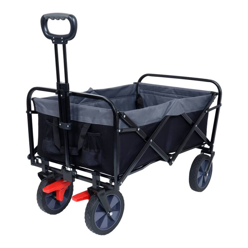 Heavy-Duty 360lb Collapsible Utility Wagon - 150L Capacity Folding Garden & Sport Cart