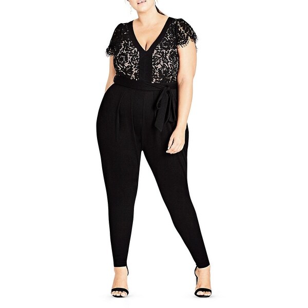 city chic lace jumpsuit