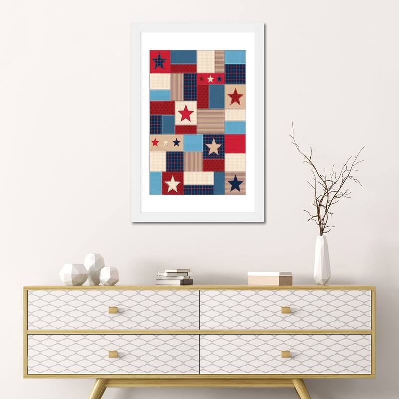 iCanvas "Americana Patriotic Patches I" by Gail Veillette