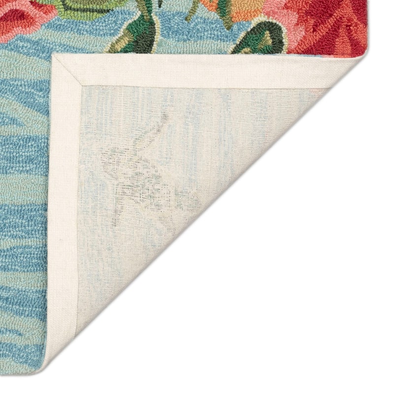Liora Manne Frontporch Swimming Baby Turtles Indoor/Outdoor Area Rug
