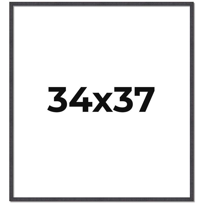 34x37 Frame Brown Solid Wood Picture Frame - Complete Modern Photo