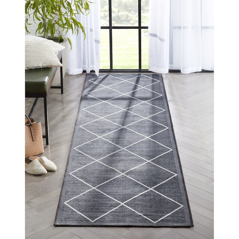 Well Woven Kings Court Clover Lattice Modern Area Rug