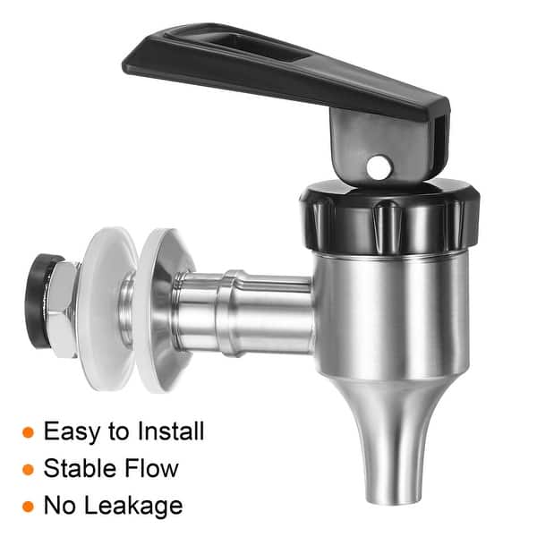 Stainless Steel Beverage Dispenser Spigot Replacement – 304 Grade Tap For 12mm Or 16mm Hole, Ideal For Wine, Juice, Tea, And Home Bar Parties