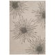 SAFAVIEH Handmade Soho Miyase Modern Burst New Zealand Wool Rug - 2' x 3' - Ivory/Silver
