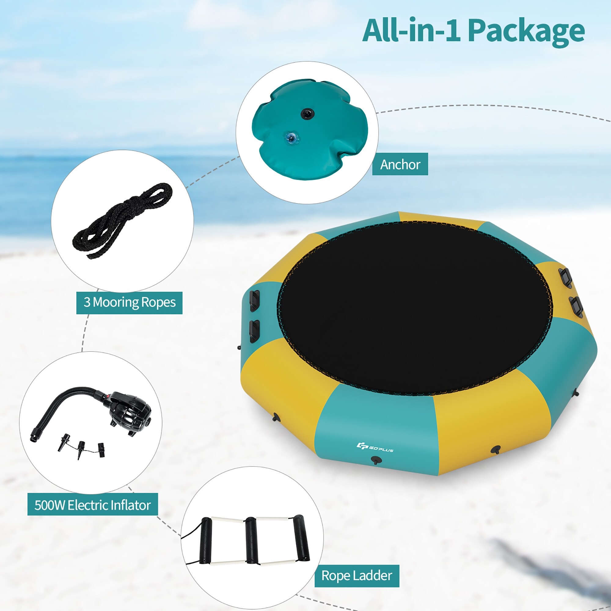 Water trampoline sale discount