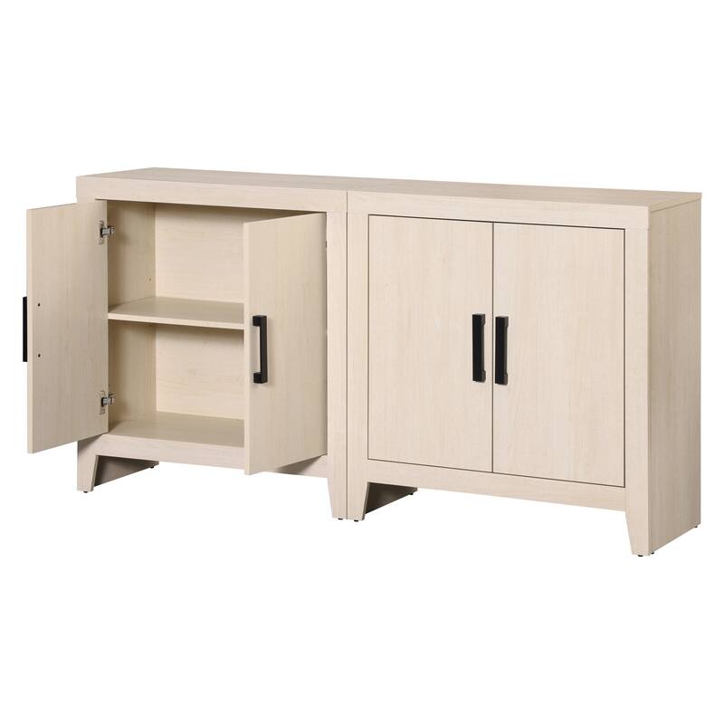 WAMPAT Farmhouse Buffet Cabinet , Versatile Sideboard for Kitchen, Dining & Living Room