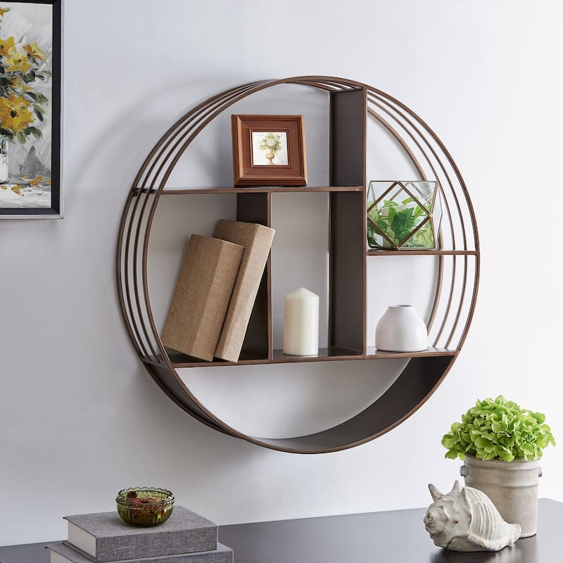 FirsTime & Co. Brody Industrial Circular 27.5-in. Metal Shelf