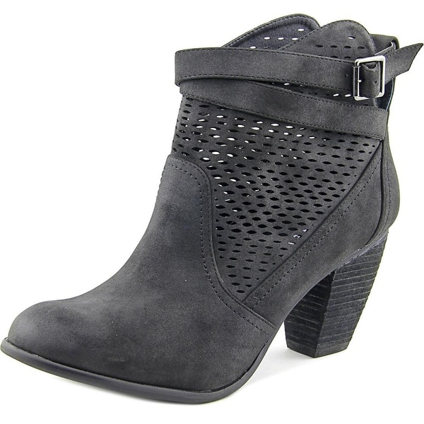 macys ankle boots black