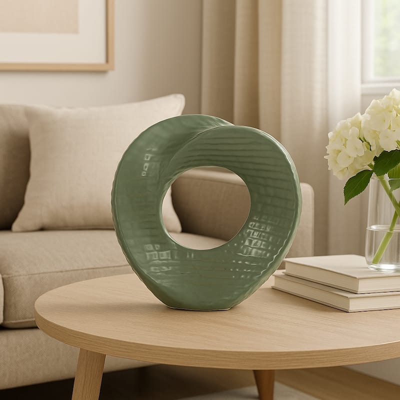 Modern Stone and Ceramic Sculptural with Textured Design