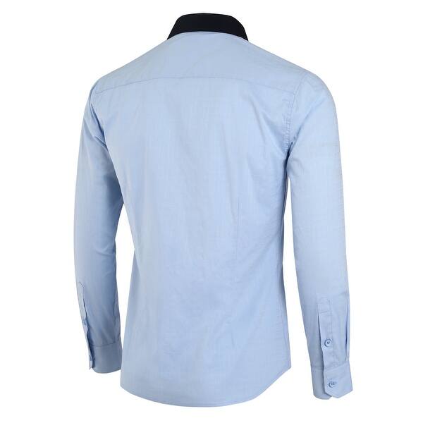 Shop Men Casual Button Down Shirts Long Sleeve Fashion Slim Fit