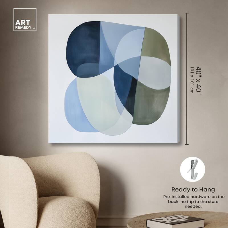 Serene Overlap II Canvas by Art Remedy, Gallery Wrapped