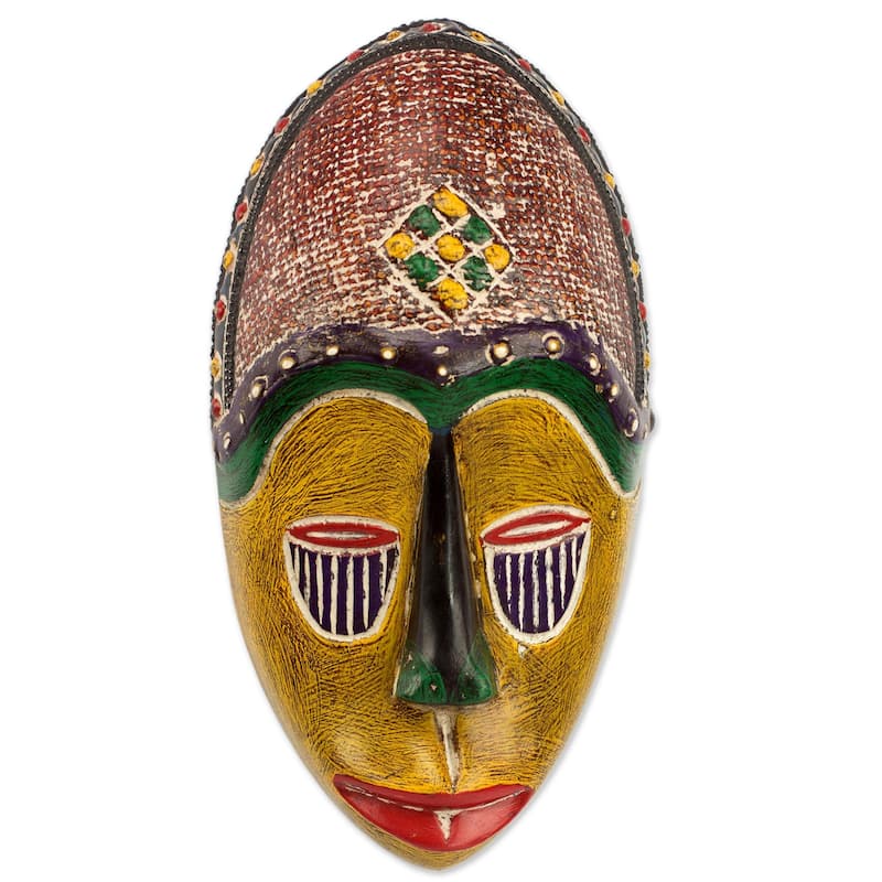 Novica Handmade Unity Mask African Wood Mask