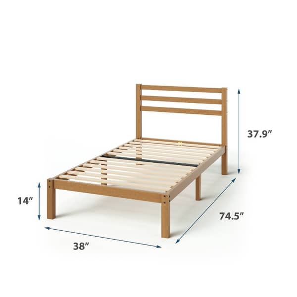 Zinus Figari Bed 140 x 200 cm, hoogte 31 cm, met opbergruimte
