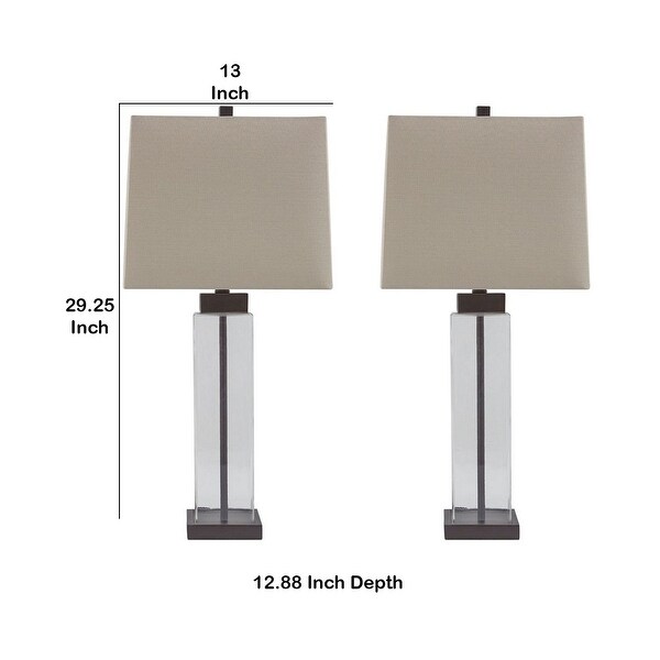 square base table lamp