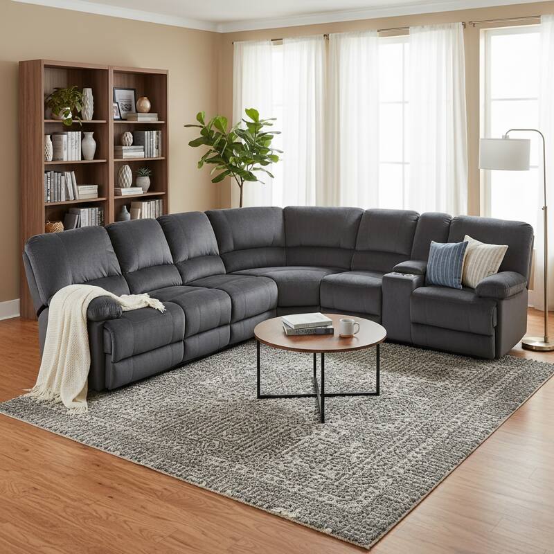 Kevin Transitional Polyester Sectional