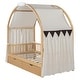 preview thumbnail 50 of 58, Twin Canopy Bed with Tent and Drawers