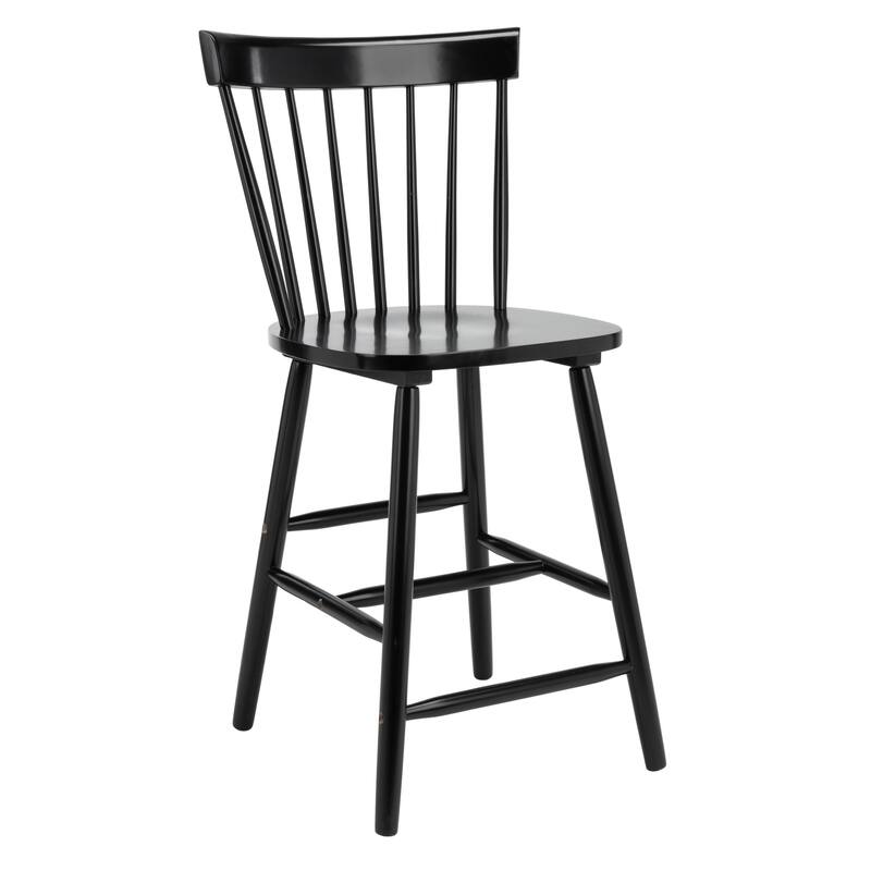 SAFAVIEH Biddie 24-inch Spindle Farmhouse Counter Stool (Set of 2) - 20" W x 21" D x 39" H - 20"W x 21"D x 39"H