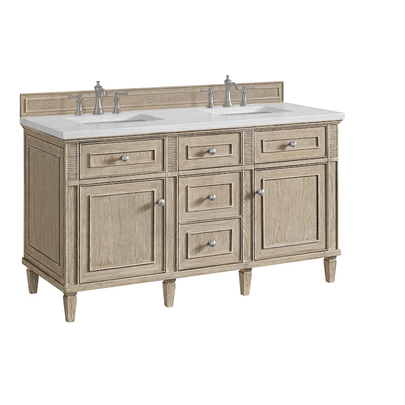 James Martin Vanities 424-V60D-3AF Lorelai 60" Double Basin Wood