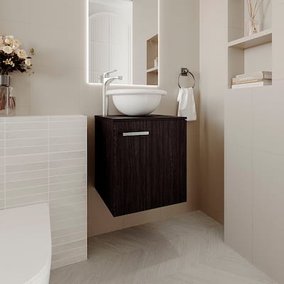 Bathroom Vanity with modern design, With Sink, 1 Door with durable engineered wood construction