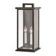 preview thumbnail 1 of 1, Hinkley Weymouth Collection Two Light Outdoor Medium Wall Mount Lantern, Oil Rubbed Bronze