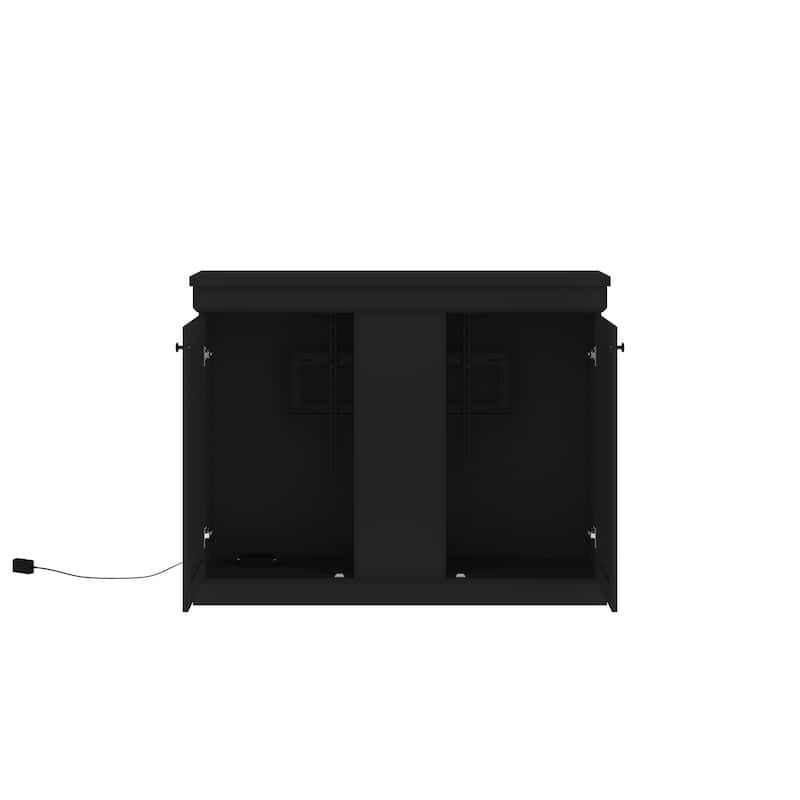 Motorized TV Lift Cabinet for TVs up to 50 Inch, Pop Up TV Lift Console with Remote Control, Hidden TV Cabinet Stand