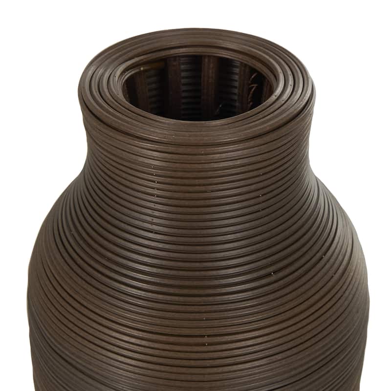 Seagrass Handmade Decorative Vase - Dark Brown - Roche River Decor