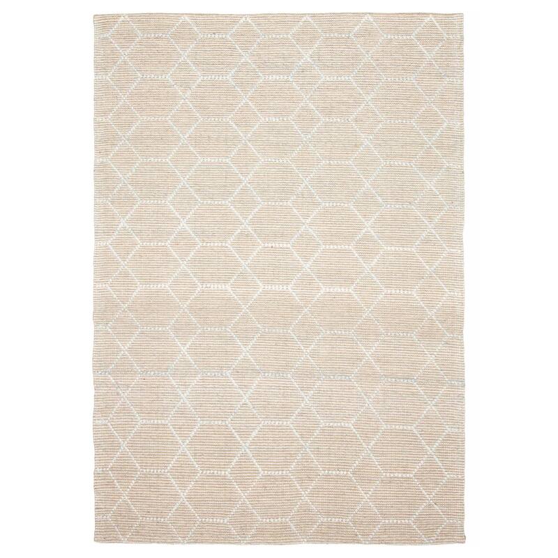 ECARPETGALLERY Braid weave Sienna Grey Wool Rug - 5'0 x 7'4 - Grey - 5'0 x 7'4