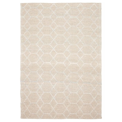 ECARPETGALLERY Braid weave Sienna Grey Wool Rug - 5'0 x 7'4
