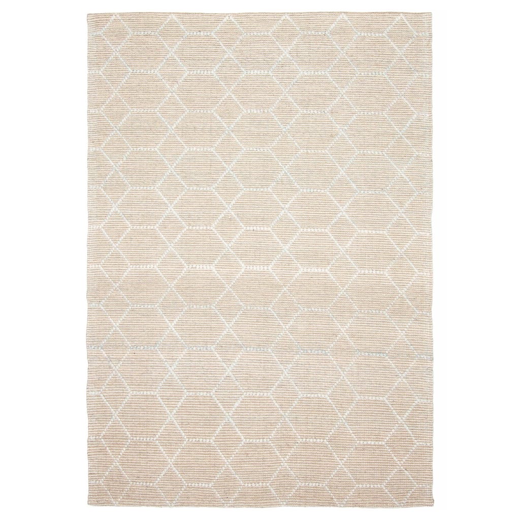ECARPETGALLERY Braid weave Sienna Grey Wool Rug - 5'0 x 7'4