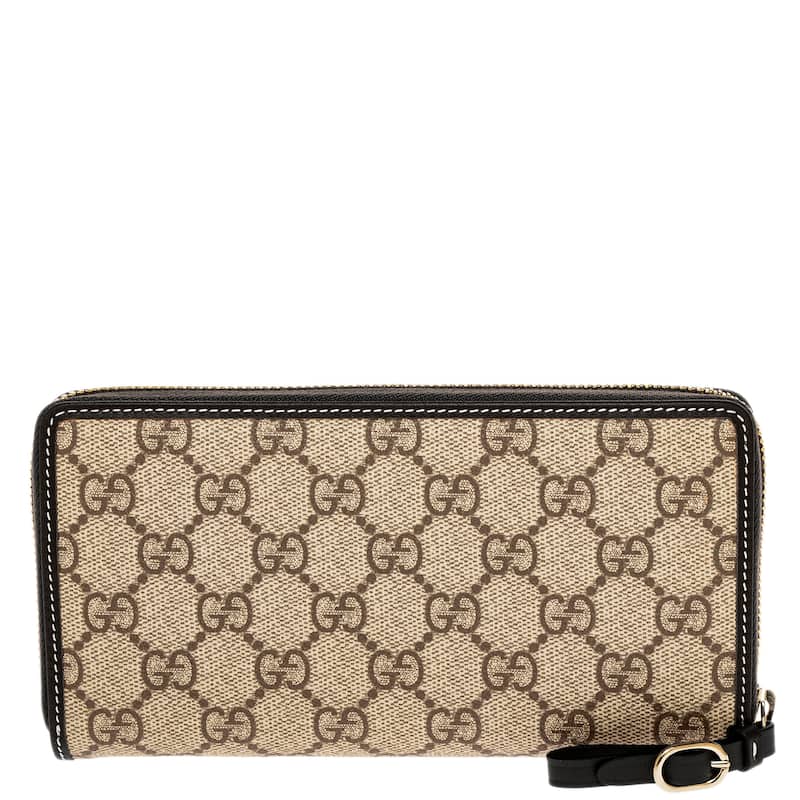 Gucci GG Emblem Zip Around Wallet